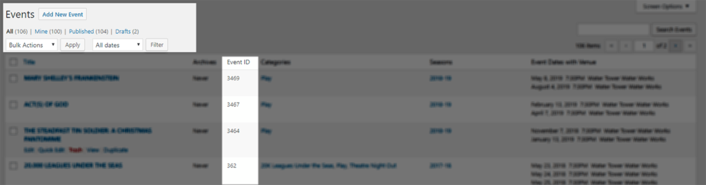 Event Occurrence Importer – Venture Event Manager Documentation